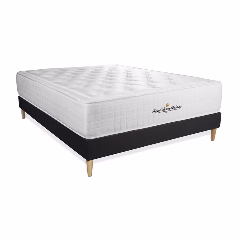 Kit rete e materasso matrimoniale Buckingham Royal Palace Bedding in memory foam bianco, L/P/H: 200 x 200 x 30 cm – 2