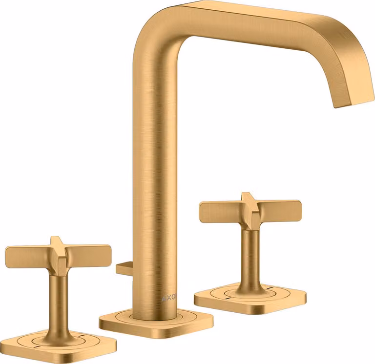 hansgrohe AXOR Citterio E Mélangeur lavabo 3 trous 170 avec vidage automatique et rosettes, 36108950, 36108950