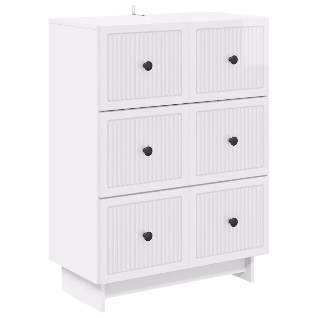 Mobile con Cassetti vidaXL in Legno Ingegnerizzato e Metallo, L 66 x P 34,5 x H 90 cm – 2