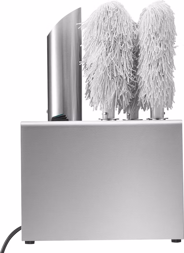 SucceBuy lucidatrice per vetri da vino, lucidatrice elettrica per vetri con 5 spazzole, 330 tazze/ora, lucidatrice commerciale per champagne, birra, caraffe