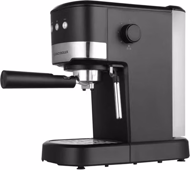 Macchina da Caffè Espresso 2in1 Trade Shop per Caffè Macinato o Cialde ESE, 1100W, 15 Bar, Serbatoio da 1,2 lt Rimovibile, Colore Nero e Argento – 1