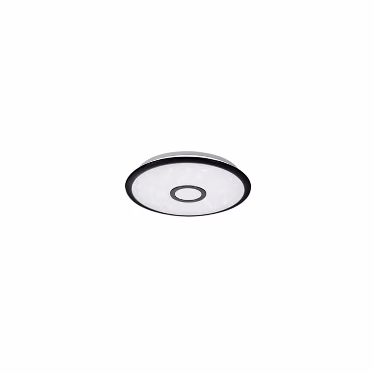 Trio Leuchten - Plafoniera moderna I Plafoniera I Lampada I Luce nera 42 cm incl. LED con telecomando - Bente Dimmer I Dimmerabile I Soggiorno I Camera da letto - Plastica rotonda - I (non sostituibile) LED