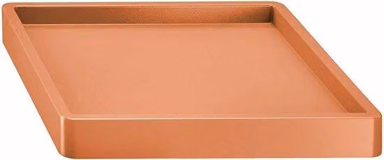 Carrello da giardino in terracotta - 292 x 292 x 57 mm - Dotato di rotelle
