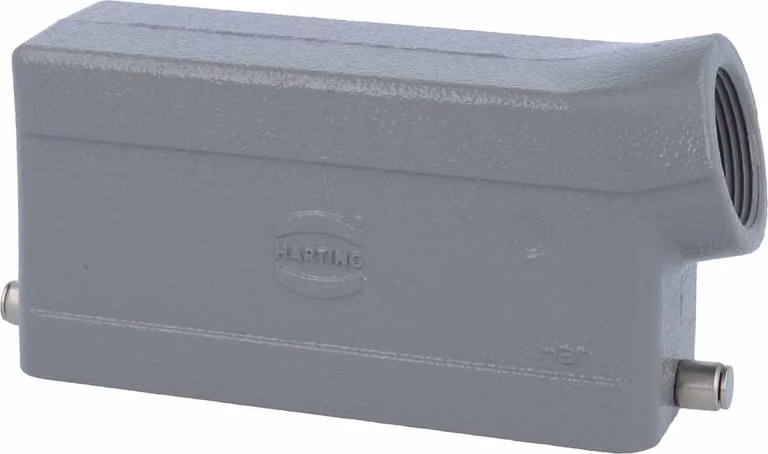 HARTING Han 24B Custodia a manicotto bassa, 1xPG21 uscita cavo laterale, per 1 staffa (nella parte inferiore) Vite PG21