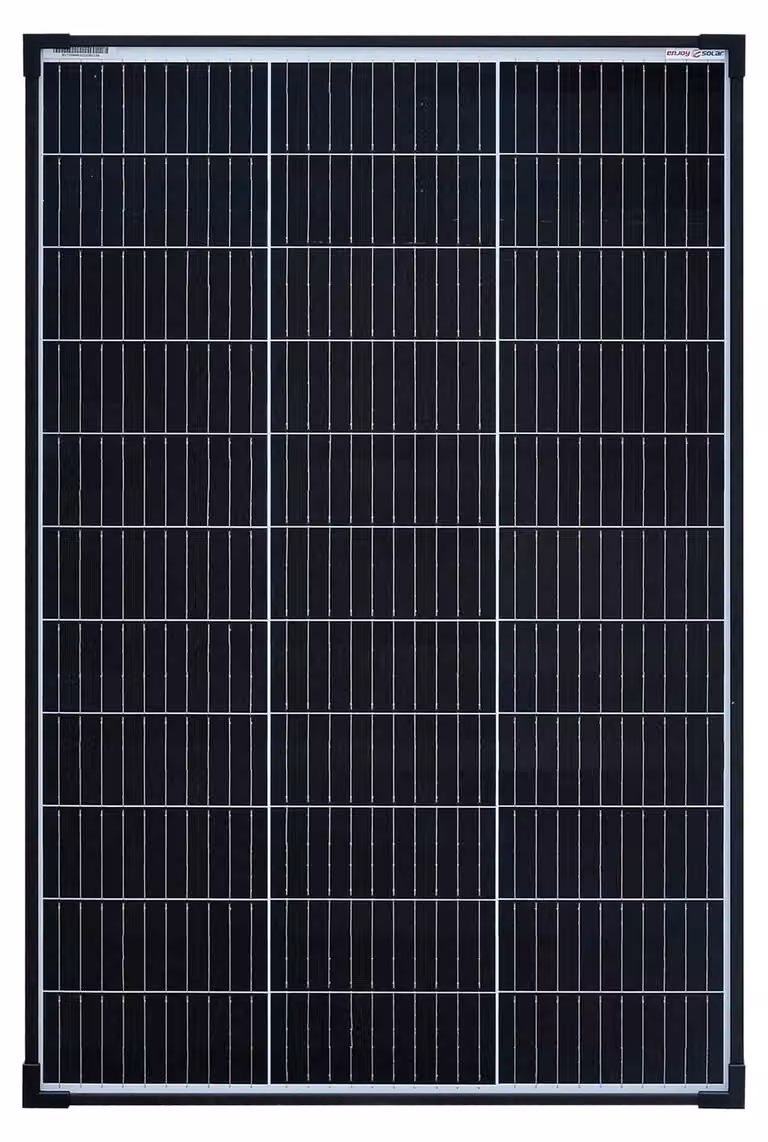 Pannello solare monocristallino da 100 W, 12 V - Dimensioni: 92,5 x 58 cm - Peso: 6,3 kg - Materiale: ASA