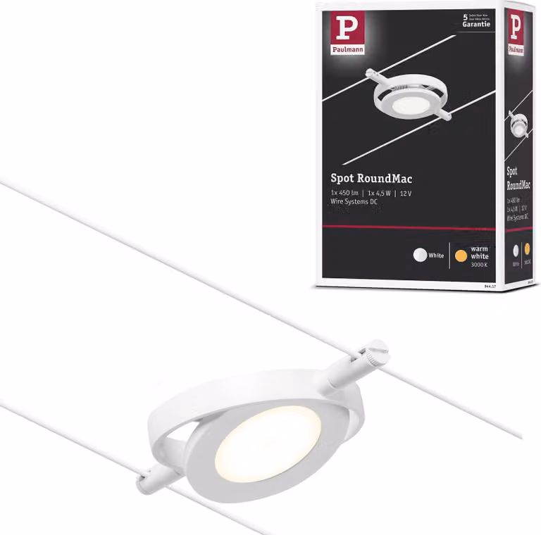 Sistema di cavi LED Paulmann CorDuo Faretto singolo RoundMac