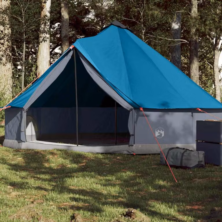 Tenda Familiare Impermeabile vidaXL per 6 Persone Blu