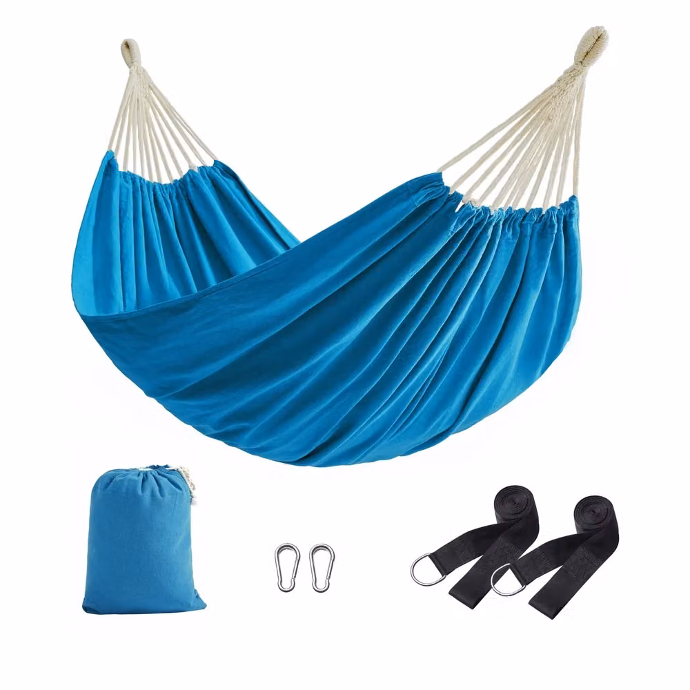Amaca in Cotone Portatile, Azzurro