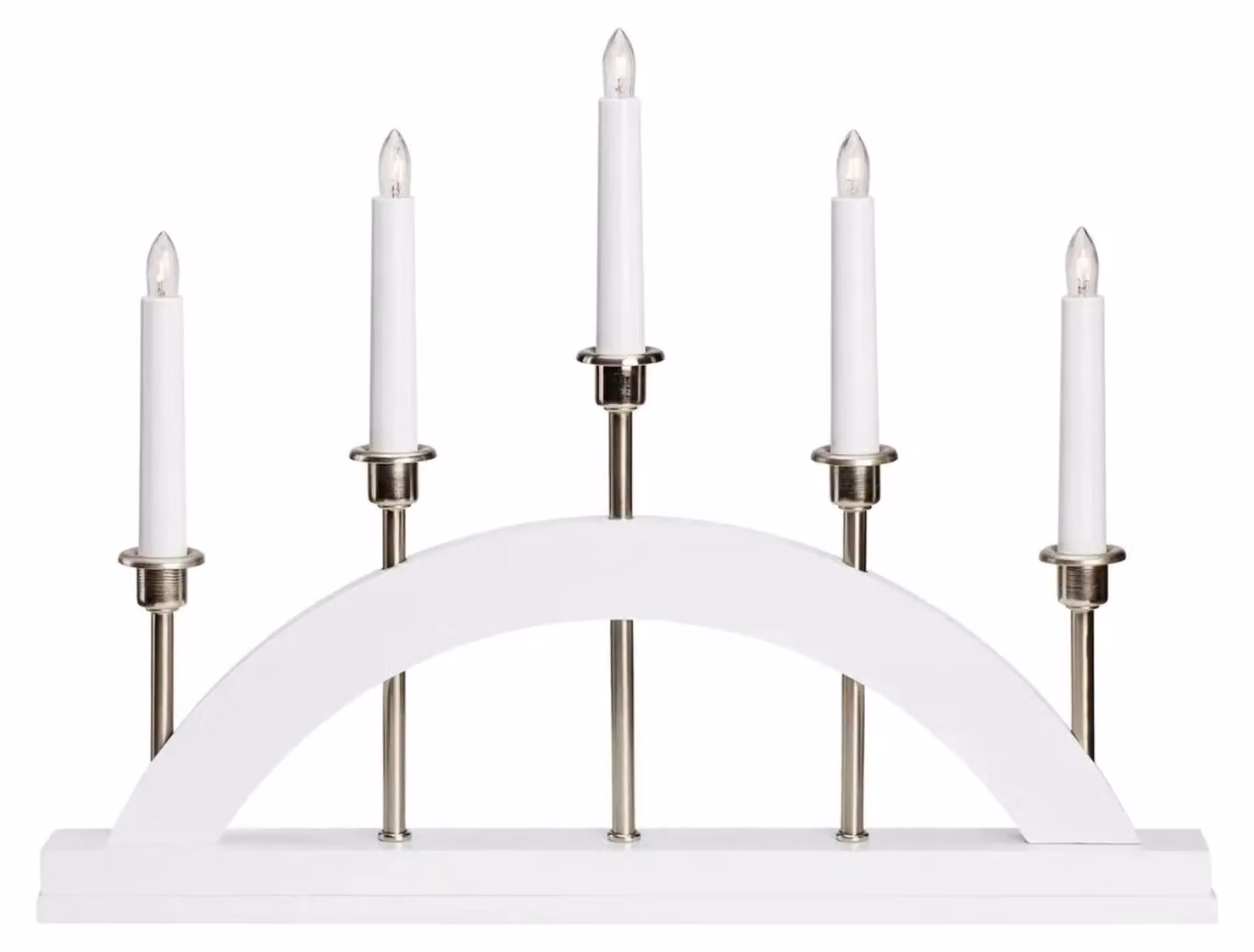 Lampadario in legno Bridge 5LED bianco