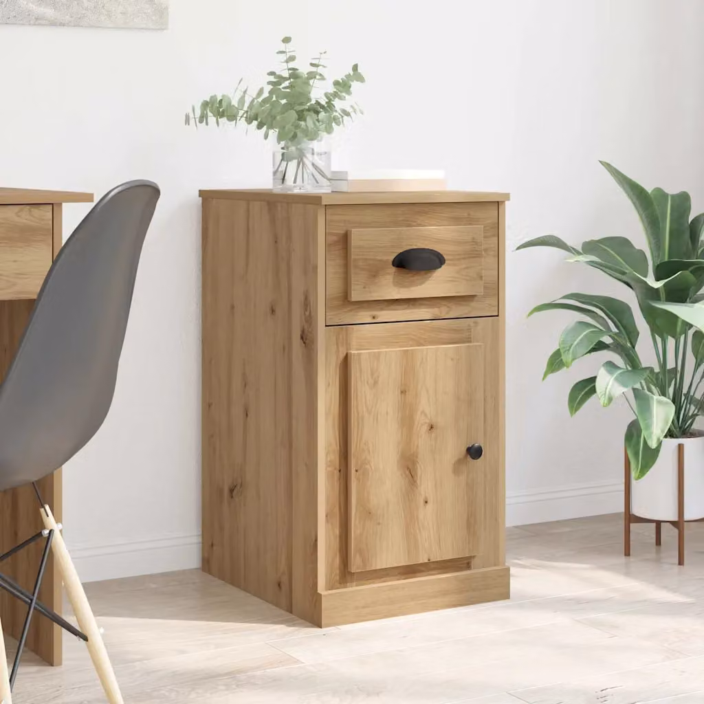 Mobile laterale vidaXL in legno ingegnerizzato marrone L: 40 cm, P: 50 cm, H: 75 cm