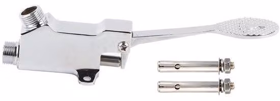 Rubinetto in ottone - Rubinetto a pedale - Igienico e sicuro - Facile da installare - Resistente alla corrosione - Adatto per cucina e laboratorio - Valvola a pedale