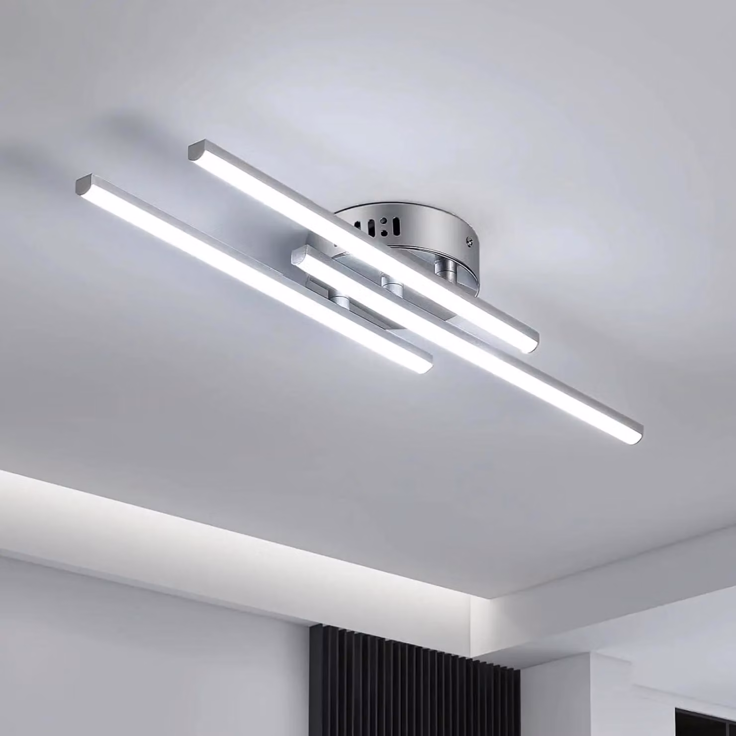 Lampada a soffitto LED moderna - 3 sorgenti luminose - 18 W - 1620 lumen - 6500 K - Alluminio - Montaggio a parete