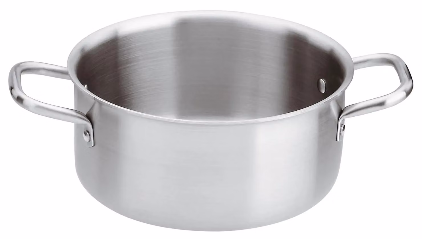 Casseruola Alta Serie 2500 3-Ply in trimetallo inox-alluminio-inox per induzione, diam.28cm