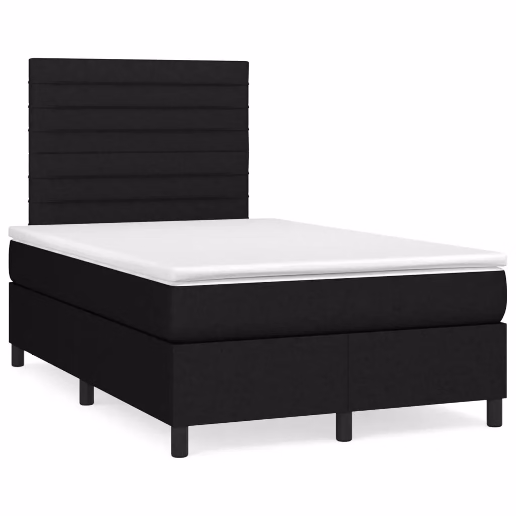 Letto Ibrido con Giroletto a Molle e Materasso vidaXL, Colore Nero e Bianco, L/P/H: 120 x 200 cm – 2