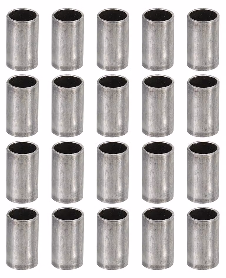 Bussola distanziatrice in acciaio M5, confezione da 20 pezzi, dimensioni 5x6x10 mm, Acciaio al carbonio