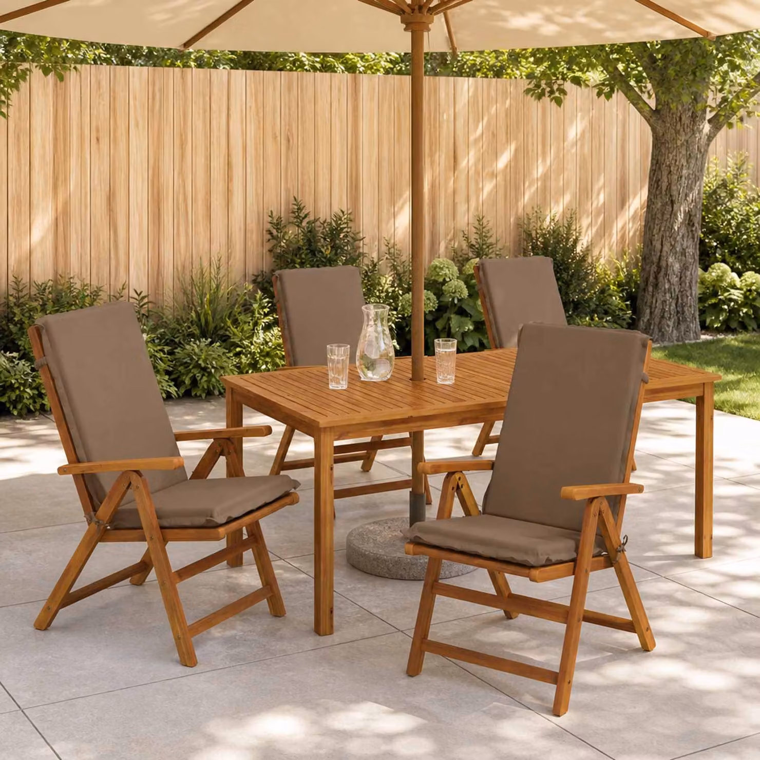 vidaXL Cuscino per sedia a schienale alto GEMERT 6 pz 100% Poliestere