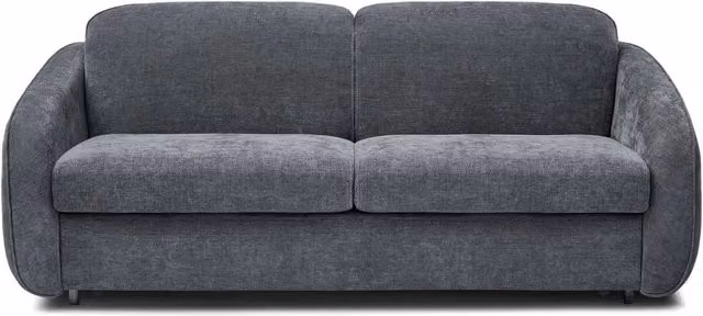 Divano trasformabile Laurie a 3 posti in tessuto Grigio con funzione letto 140x190 cm – 1