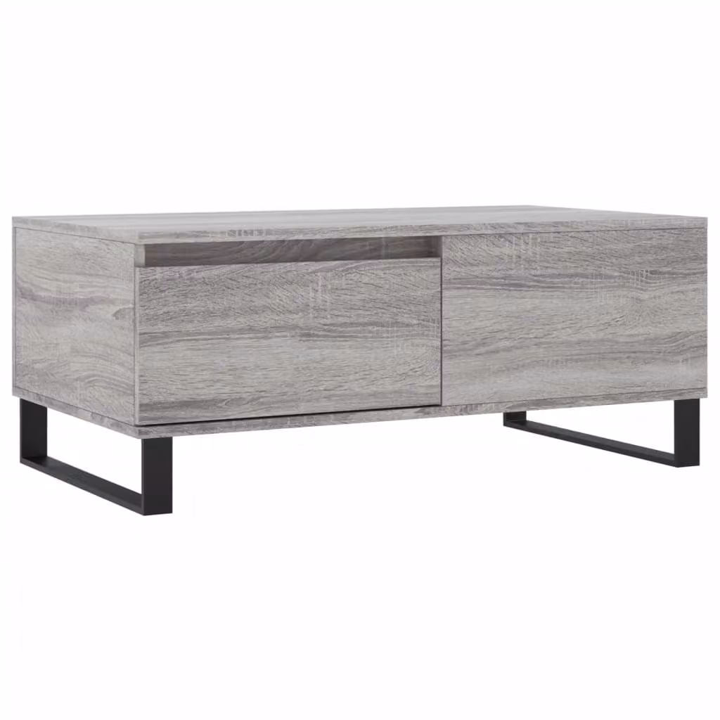 Tavolino Salotto Grigio Sonoma 90x50x36,5 cm Legno Multistrato