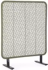 Separè Bizzotto BABILO moderno con design geometrico, Antracite e Verde, L: 120 cm