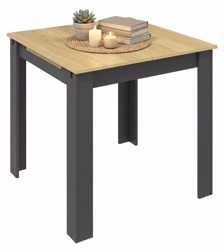 VCM tavolo da pranzo allungabile, tavolo da cucina in legno 80-120 cm, tavolo da pranzo compatto per cucina e zona pranzo, tavolo Pesoli