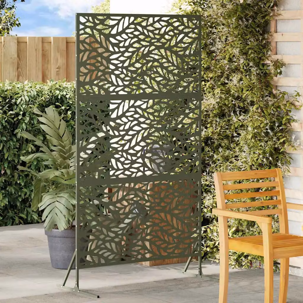 Paravent per Privacy vidaXL in Acciaio Verde, L 100 cm x P 50 cm x H 180 cm – 1