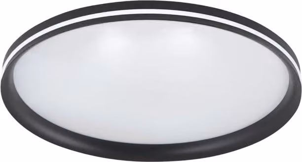 Isy - Applique da soffitto a LED in alluminio Fabas Luce - Led integrato 64W IP20 Nera