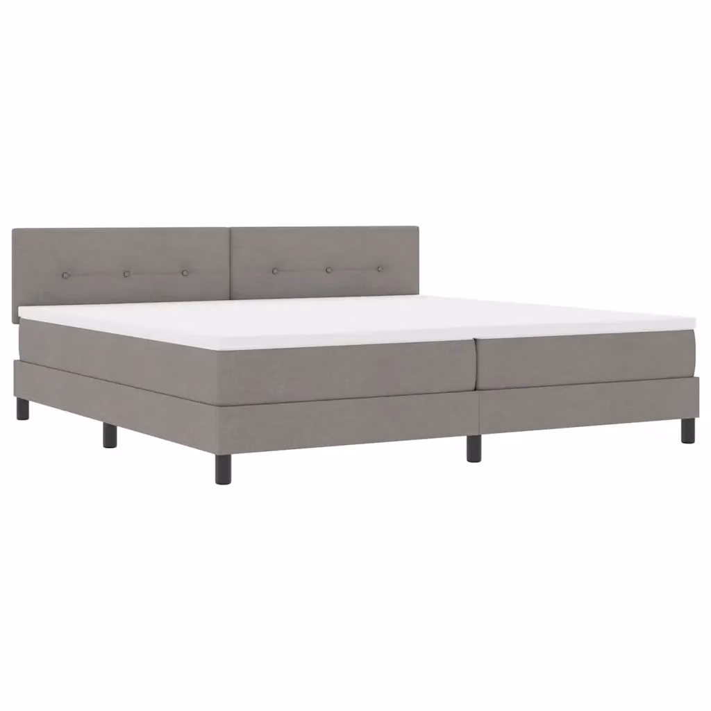 Letto a molle con materasso Talpa vidaXL con illuminazione LED e porta USB in tessuto, L/P: 200 x 200 cm – 2