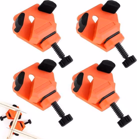Set di 4 cacciaviti a 90 gradi, regolabili, adatti per spessori di legno da 1 a 22 mm, ideali per la costruzione di mobili e la realizzazione di listelli