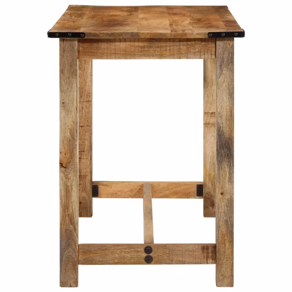 Tavolo da pranzo rettangolare in legno di mango marrone vidaXL L/P/H: 110 x 55 x 75 cm – 2