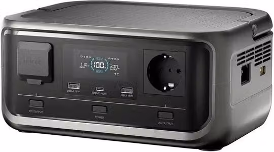 Generatore portatile 600W 256Wh centrale di potenza con ricarica rapida e supporto energia solare colore nero