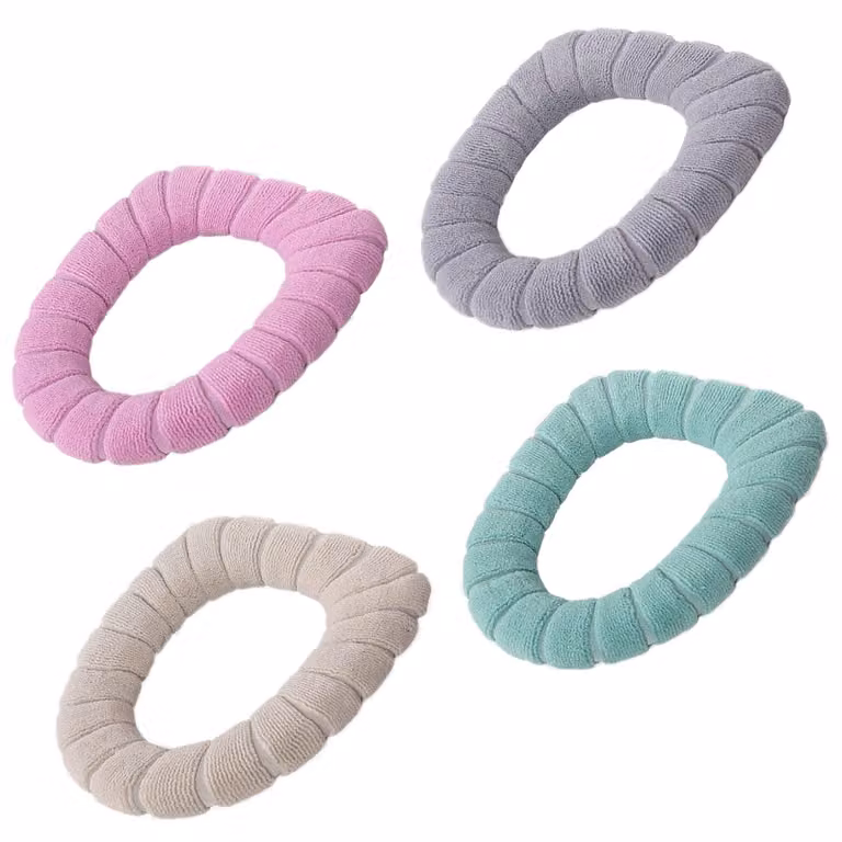 Copriwater lavabili - Copertura per sedile WC - Morbido e caldo - Peluche - 4 pezzi - Per bagno
