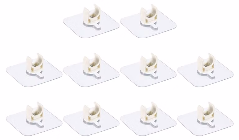 Morsetti per tubi in PVC, confezione da 10 pezzi, per tubi con diametro esterno di 16 mm