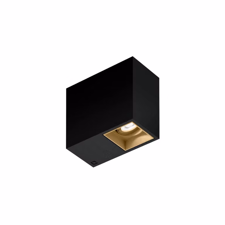 Wever & Ducré Lighting Faretto da incasso Plano petit 1.0, dimmerabile, Nero, Corridoio, Alluminio, Moderno, Plafoniera