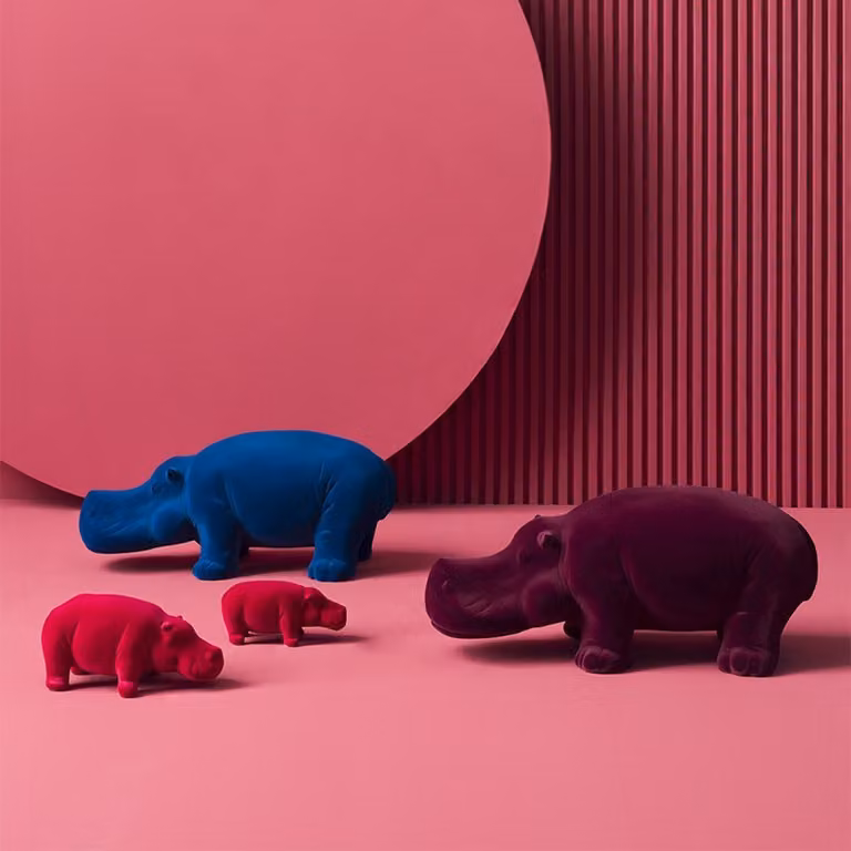 Hippo Velvet Collection in ceramica Adriani e Rossi