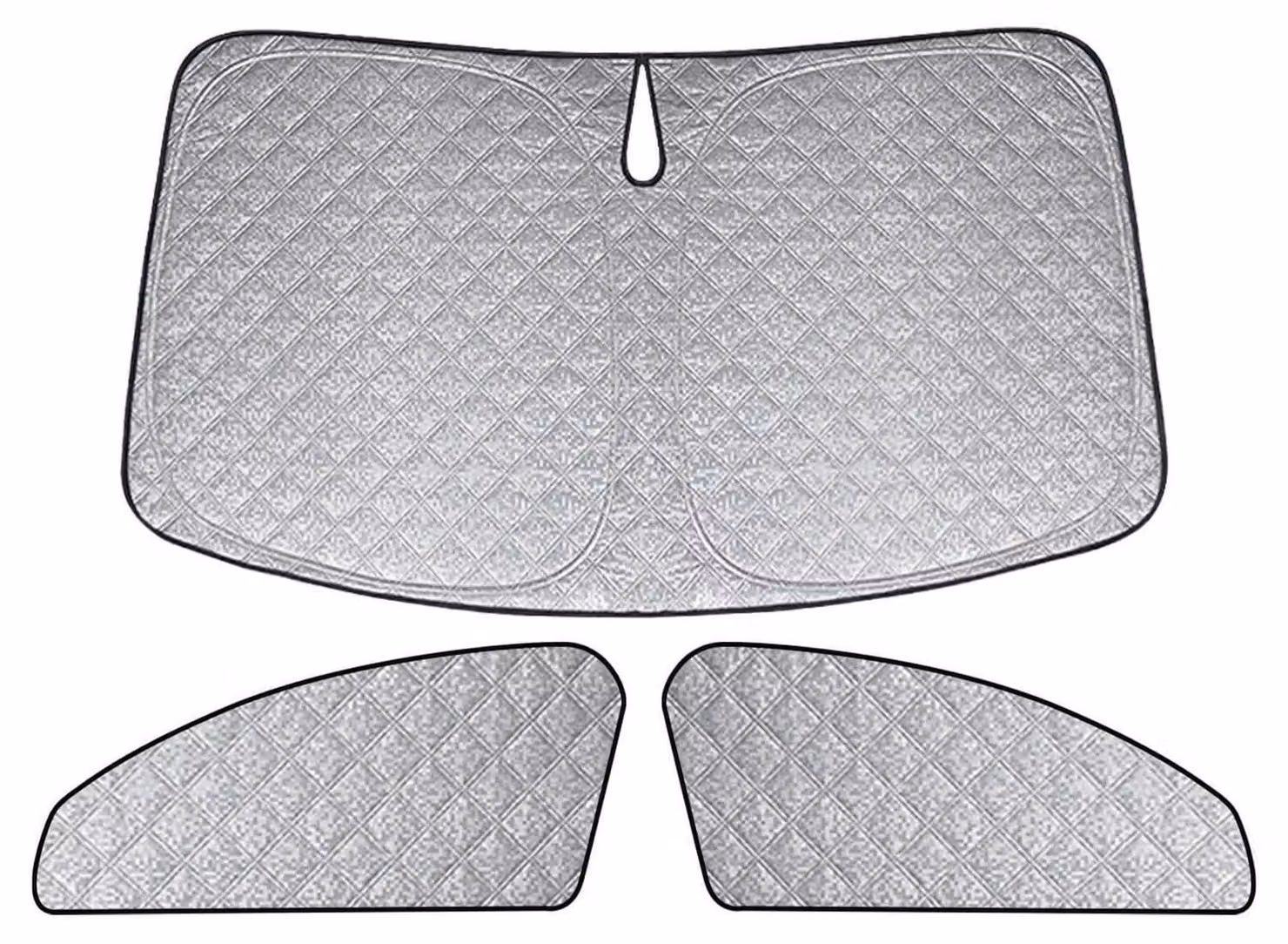 Tappetino termico parasole per parabrezza, set da 3 pezzi, compatibile con VW T6 T6.1. Offre protezione dai raggi UV, riduce il calore e protegge l'abitacolo