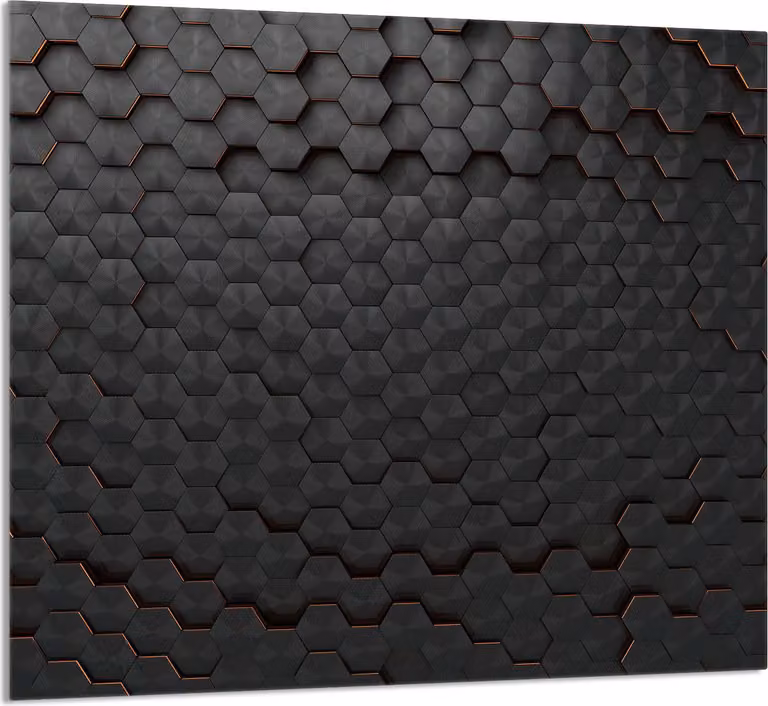 PIATTO IN VETRO PER CUCINA 65x60 Nero