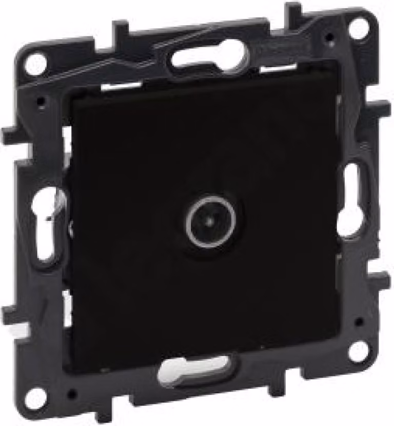 Presa terminale TV maschio nero 10 dB Niloe Step