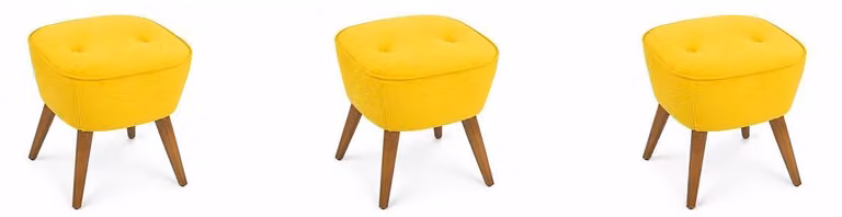 Pouf jazz, poggiapiedi imbottito, rivestito in ecopelle, forma circolare, design moderno ed elegante