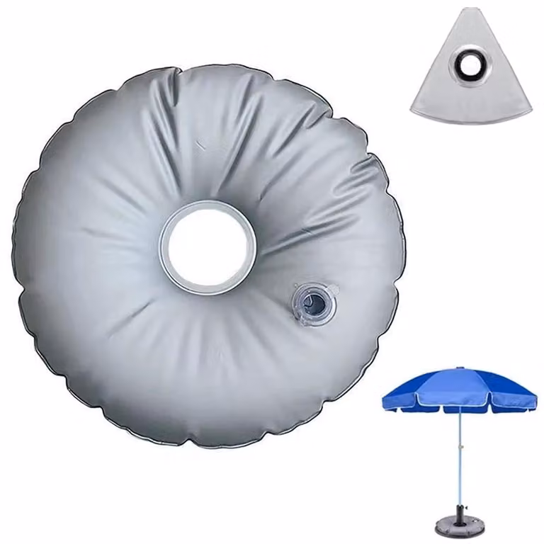 Sacco zavorra per ombrellone - Sacco da 10 litri - Riempibile con acqua o sabbia - Adatto per supporti per ombrelloni e gazebo - 45 cm
