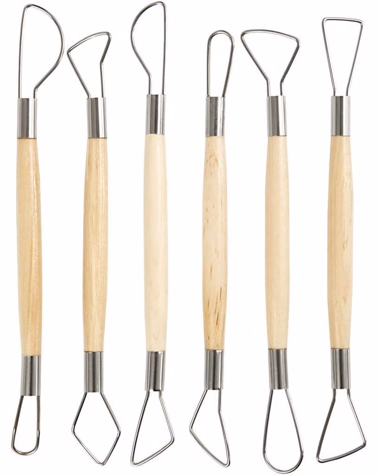 Set di utensili per la rimozione di pelucchi con manici in legno