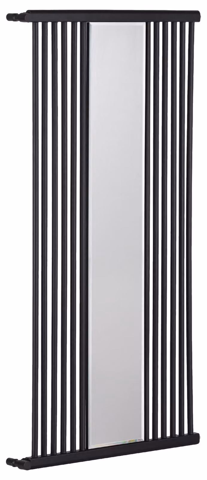 CERANO - Radiatore da bagno Maximus - collegamento laterale - 735 W - nero opaco - 1510 x 740 mm
