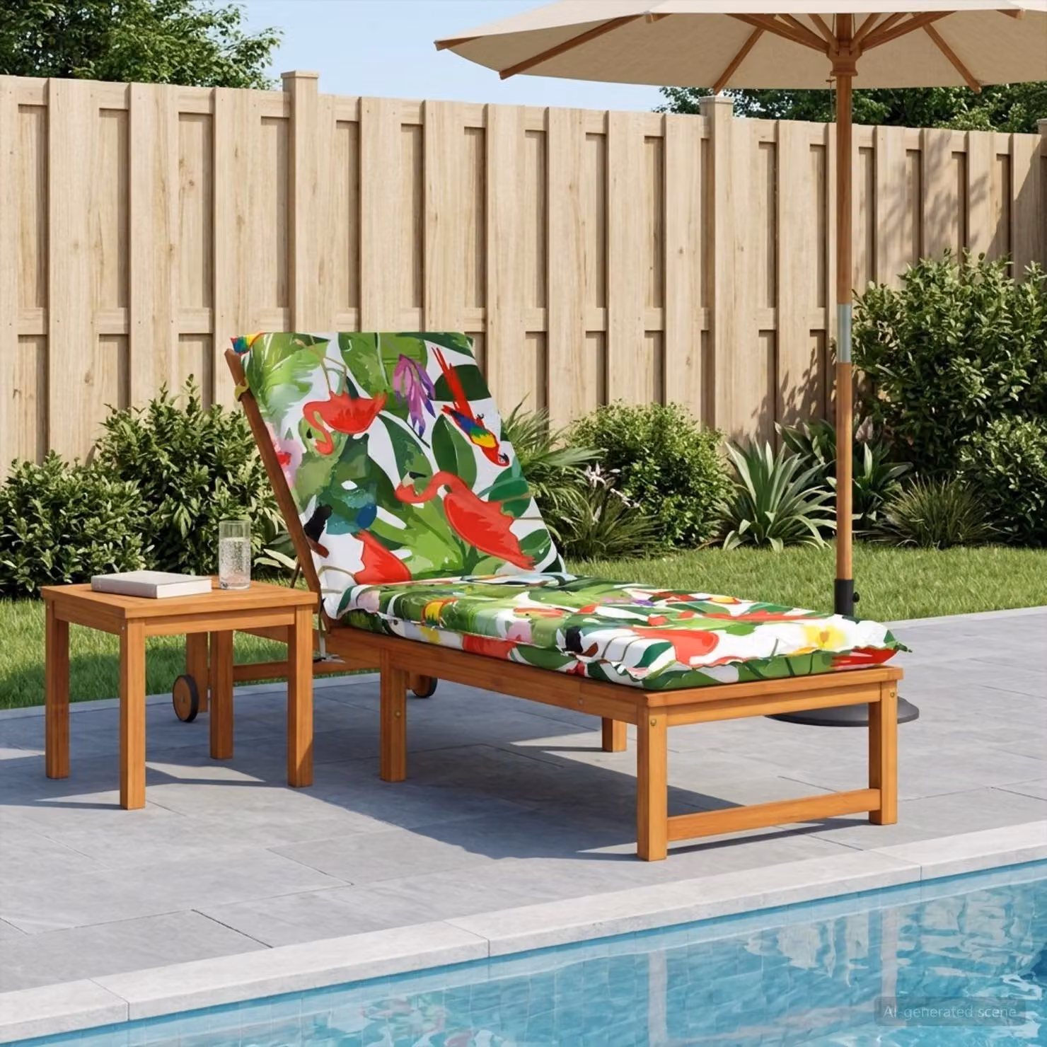 vidaXL Cuscino per Lettino GEMERT 100% Poliestere Multicolore