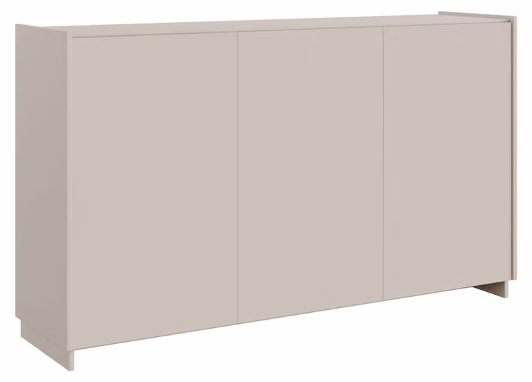 Selsey Magro – Credenza a 3 ante, color cashmere, 153 cm