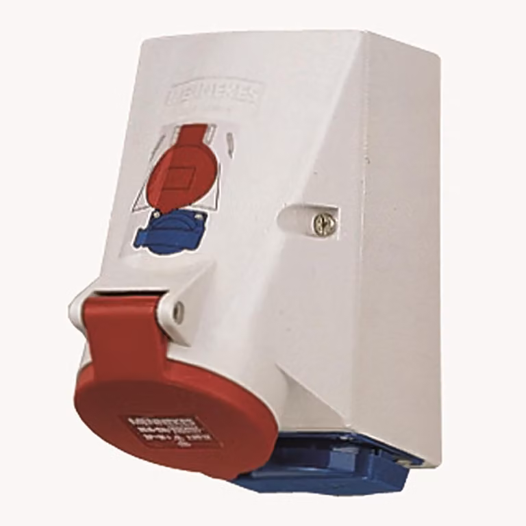 Presa a muro Mennekes 32A,5p,6h,400V,IP44 1651