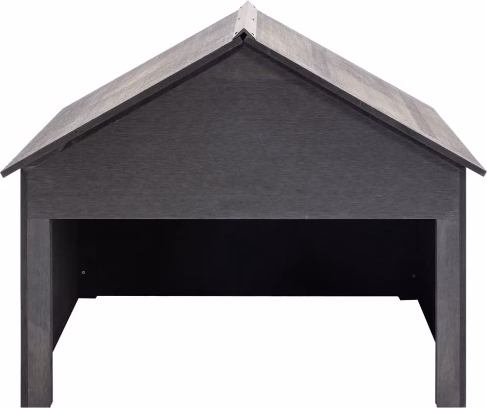 Casetta per Rimessaggio Rasaerba Grigio 80x80x70 cm in WPC