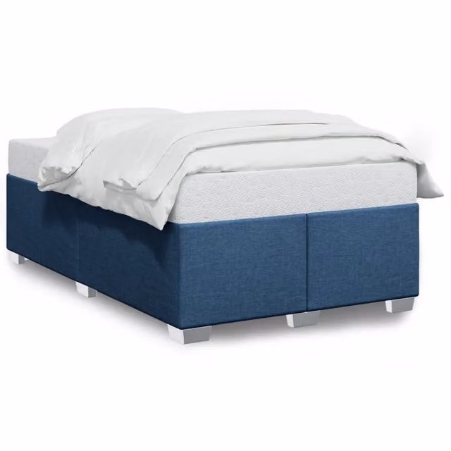 Letto matrimoniale | Letto per adulti | Giroletto senza Materasso Blu 120x190 cm in Tessuto
