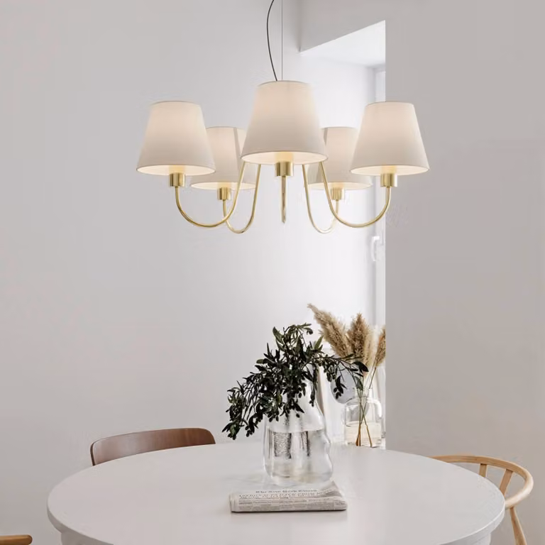 By Rydéns Lampadario a soffitto Lynx, dimmerabile, Ottone / Oro, Soggiorno / Sala da pranzo, Metallo, Lampadario