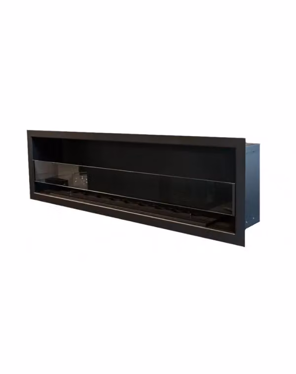 Biocamini Online Inserti a Bioetanolo Incassati Rettangolari Colore Nero L/P/H: 1800 x 500 x 300 cm – 2