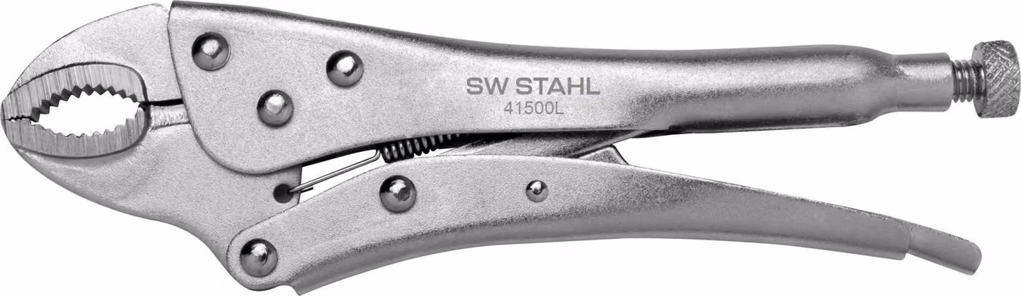 SW-Stahl 41500L Pinza con impugnatura 250 mm I pinza con tagliafili I pinza con bloccaggio delle ganasce I ganasce forgiate I in acciaio al cromo vanadio