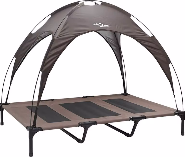 Letto per Cani Marrone 122 x 93 x 106,5 cm Acciaio